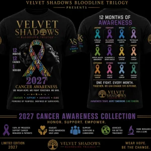 2027 Cancer Awareness T-Shirt — client-supplied artwork